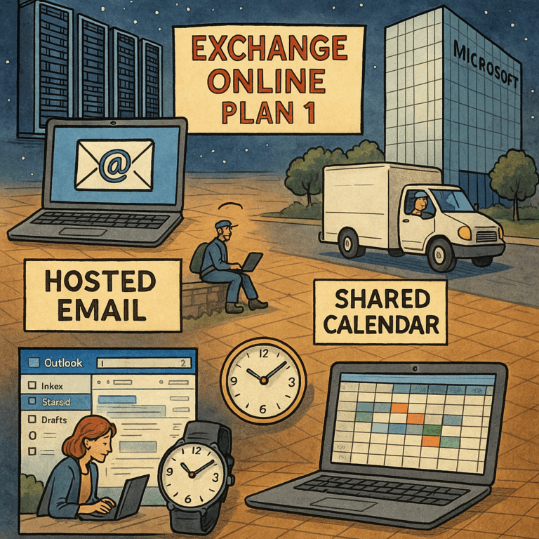 Time to pay the 2025 Microsoft Exchange Online Plan 1 wp BRENDEN com