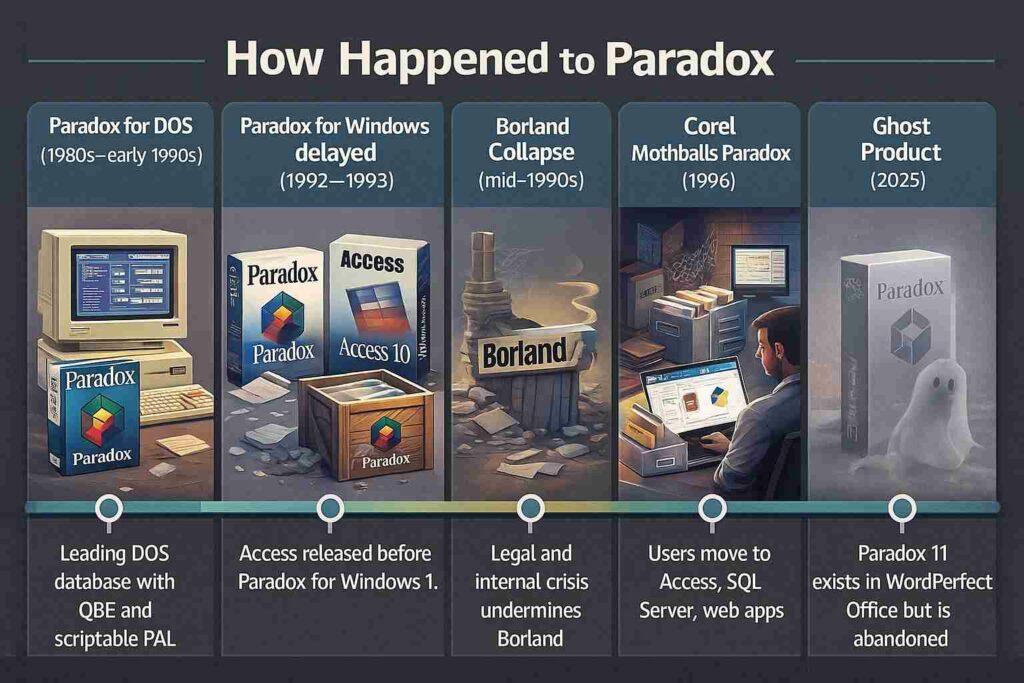 30 Years Ago We Helped a Client Avoid the Bomb named Borland Paradox for Windows - Borland paradox windows